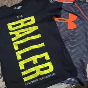 Boys UA YXS shirts
